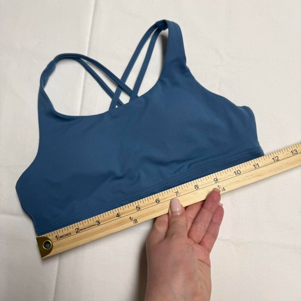 CRZ YOGA Navy Blue Strappy Sports Bra - Picture 2 of 5